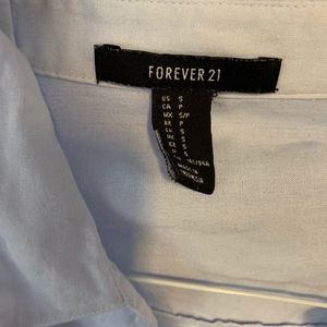 Forever 21 Light Blue Button Down Shirt